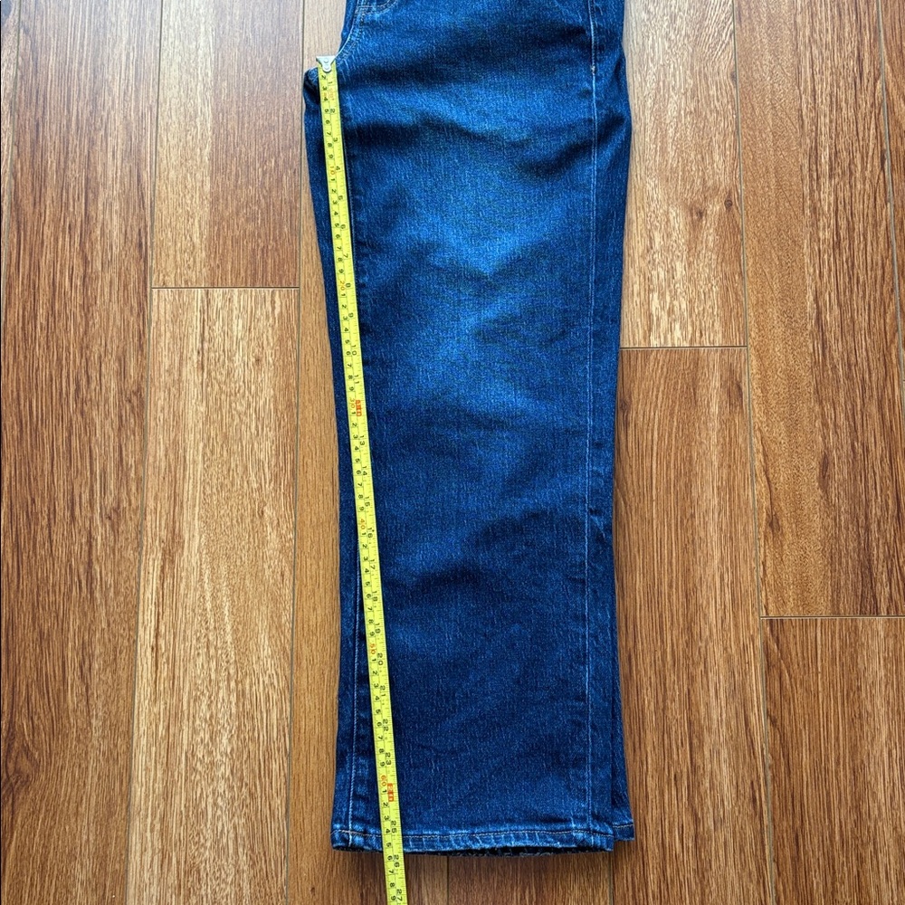 Quince Bella Stretch Cropped Straight Jeans 25 Stormy Blue (Dark Wash) in EUC - Picture 9 of 9